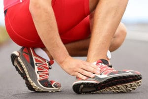 Runner with foot pain