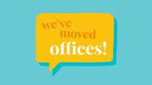 We've moved offices graphic
