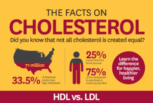 Cholesterol facts infographic
