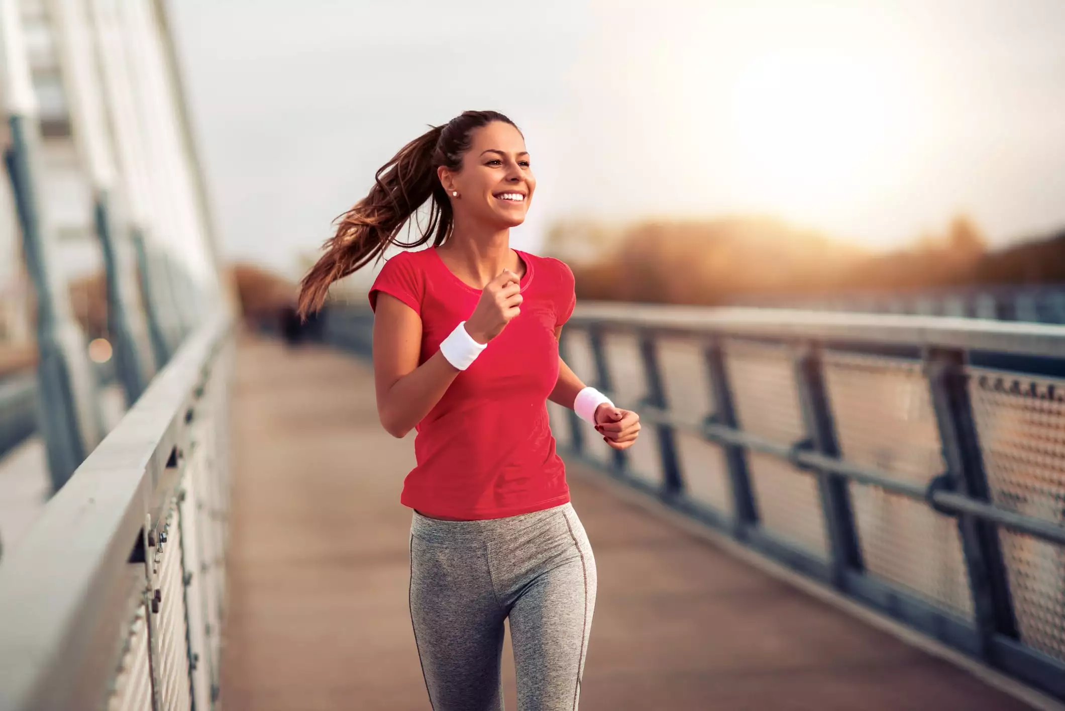 Person exercising without a cramp